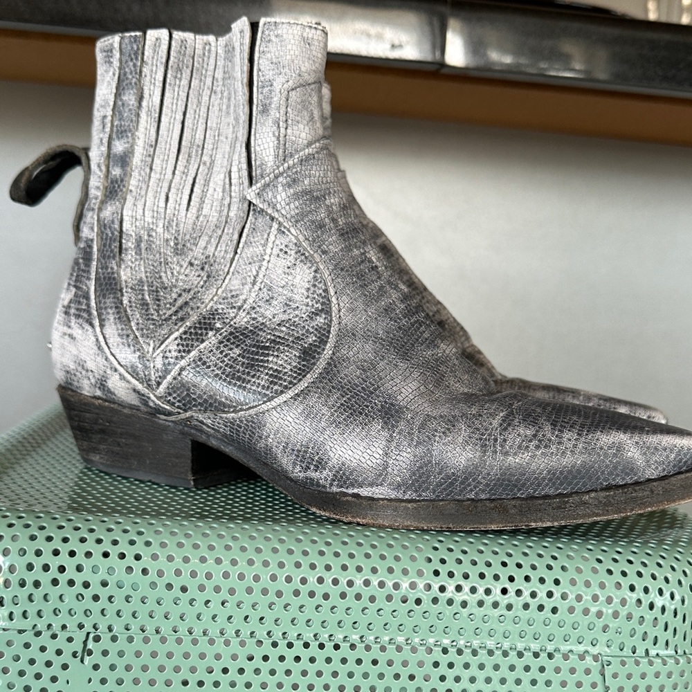 We The Free Women's Silver Ankle Boots